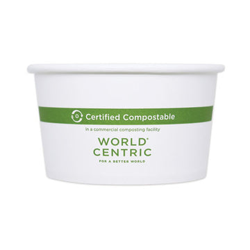 World Centric® Paper Bowls, 8 Oz, 3.5" Diameter X 2.3"h, White, 1,000-carton freeshipping - TVN Wholesale